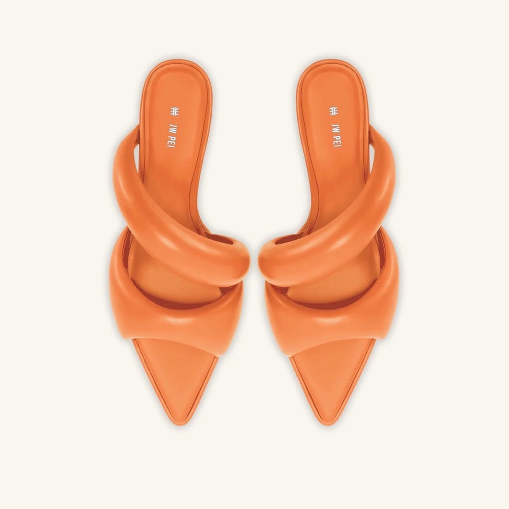 JW PEI Women's Bold Orange Mules
